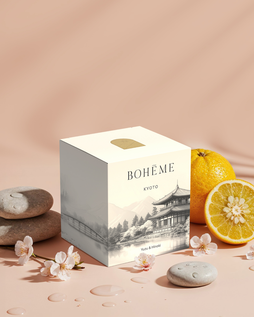 Kyoto Yuzu & Hinoki Candle: Transform Your Home into a Japanese Sanctuary