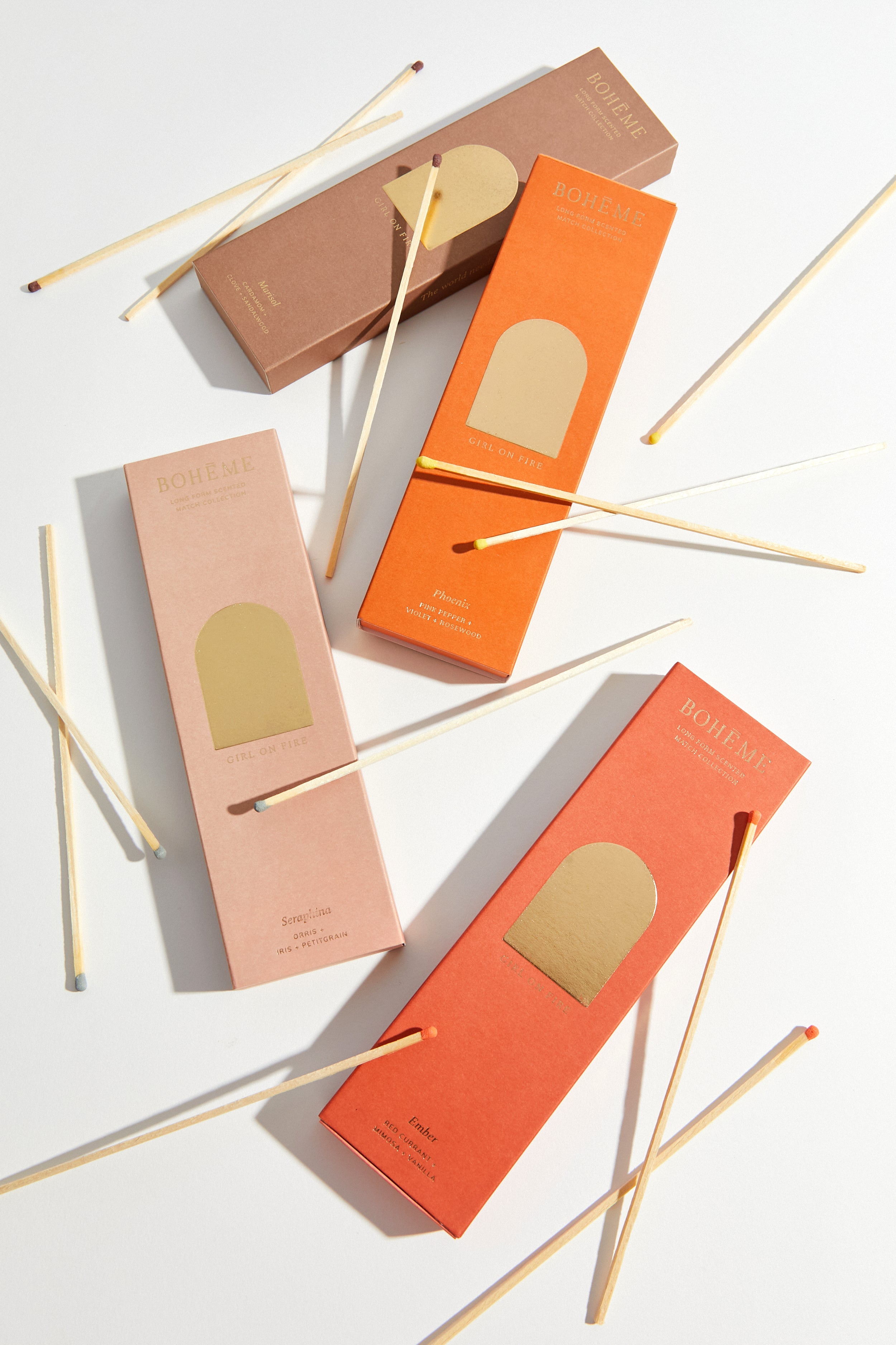 Girl on Fire Scented Matches
