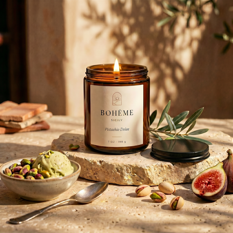 Pistachio Dolce Candle — Sicily