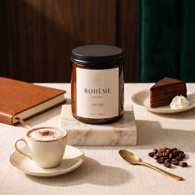 Café Noir Candle — Vienna
