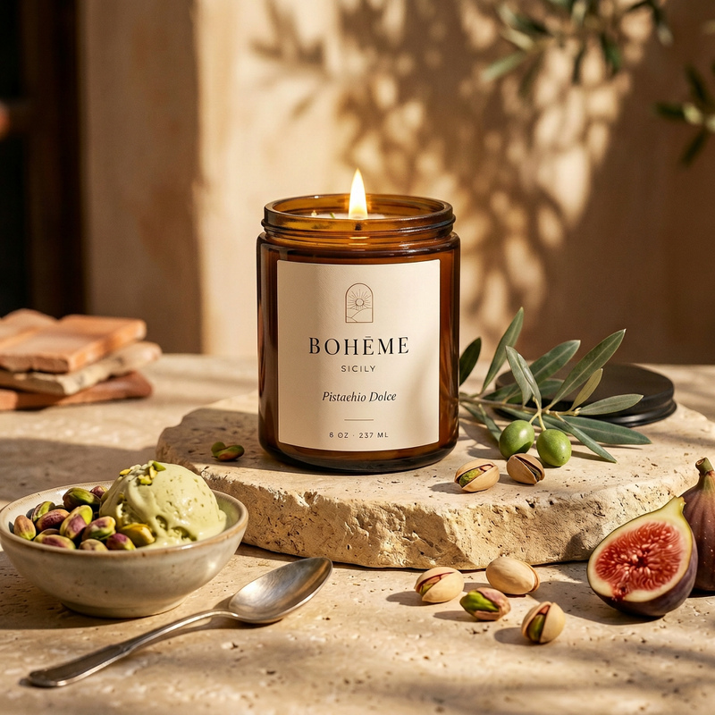 Pistachio Dolce Candle — Sicily