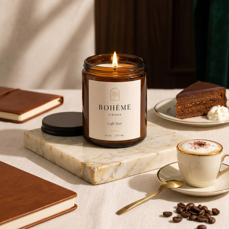 Café Noir Candle — Vienna